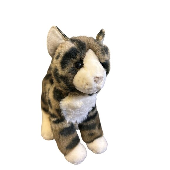 Bass Pro Shops Bengal Tiger Cat Plush Stuffed Animal 10" Realistic Striped Soft - Picture 1 of 5